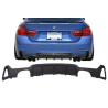 Rear Bumper Diffuser suitable for BMW F32 F33 F36 (2013-) Coupe Cabrio 4 Series M Performance Design Twin Double Outlet Rear Bumper Diffuser suitable for BMW F32 F33 F36 (2013-) Coupe Cabrio 4 Series M Performance Design Twin Double Outlet