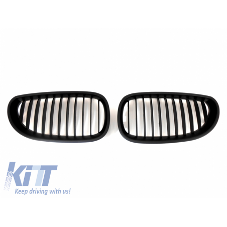 Front Grills suitable for BMW 5 Series E60 2003-2009 Matte Black Front Grills suitable for BMW 5 Series E60 2003-2009 Matte Black