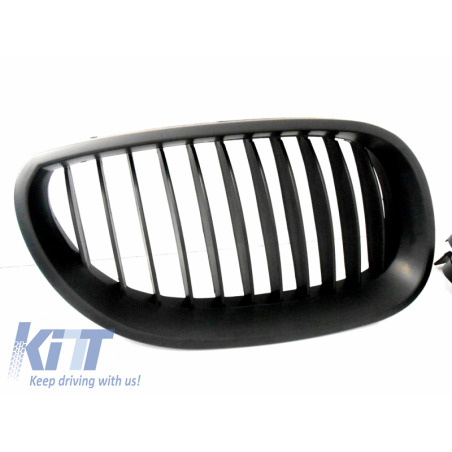 Front Grills suitable for BMW 5 Series E60 2003-2009 Matte Black Front Grills suitable for BMW 5 Series E60 2003-2009 Matte Black