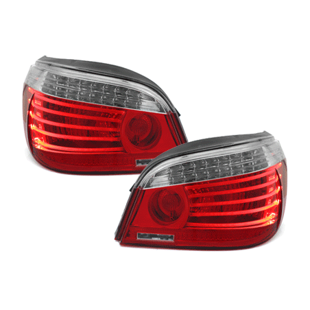 LED Taillights suitable for BMW 5 Series E60 04.2003-03.2007 Red/Clear LCI Facelift Design LED Taillights suitable for BMW 5 Series E60 04.2003-03.2007 Red/Clear LCI Facelift Design