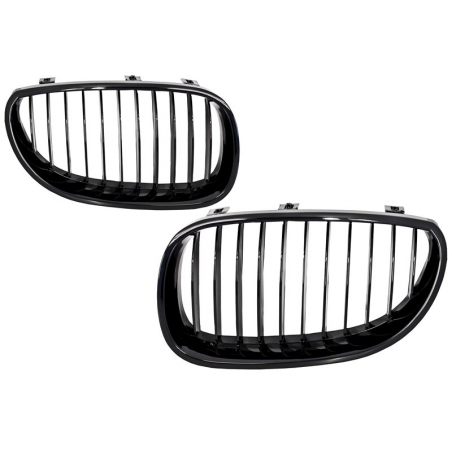 Front Grills suitable for BMW 5 Series E60 (2003-2009) Piano Black Front Grills suitable for BMW 5 Series E60 (2003-2009) Piano Black