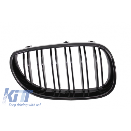 Central Grilles Kidney Grilles suitable for BMW 5 Series E60 (2003-2009) Double Stripe M Design Piano Black Central Grilles Kidney Grilles suitable for BMW 5 Series E60 (2003-2009) Double Stripe M Design Piano Black