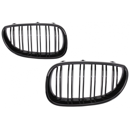 Central Grilles Kidney Grilles suitable for BMW 5 Series E60 (2003-2009) Double Stripe M Design Piano Black Central Grilles Kidney Grilles suitable for BMW 5 Series E60 (2003-2009) Double Stripe M Design Piano Black