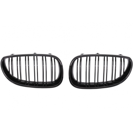 Central Grilles Kidney Grilles suitable for BMW 5 Series E60 (2003-2009) Double Stripe M Design Piano Black Central Grilles Kidney Grilles suitable for BMW 5 Series E60 (2003-2009) Double Stripe M Design Piano Black