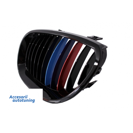 Front Grills suitable for BMW 5 Series E60 E61 Sedan Touring (2003-2009) Piano Black 3 Colors M-Power Design Front Grills suitable for BMW 5 Series E60 E61 Sedan Touring (2003-2009) Piano Black 3 Colors M-Power Design