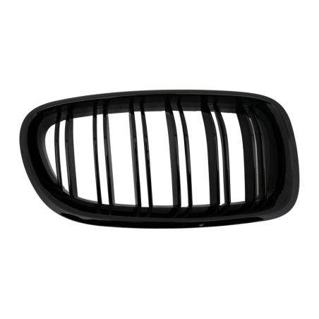 Central Grilles Kidney Grilles suitable for BMW F10 5 Series (2010-up) Double Stripe M Design Piano Black Central Grilles Kidney Grilles suitable for BMW F10 5 Series (2010-up) Double Stripe M Design Piano Black