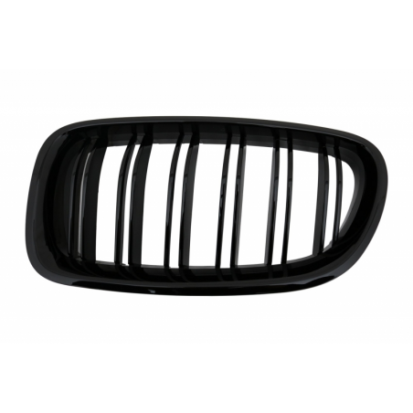 Central Grilles Kidney Grilles suitable for BMW F10 5 Series (2010-up) Double Stripe M Design Piano Black Central Grilles Kidney Grilles suitable for BMW F10 5 Series (2010-up) Double Stripe M Design Piano Black