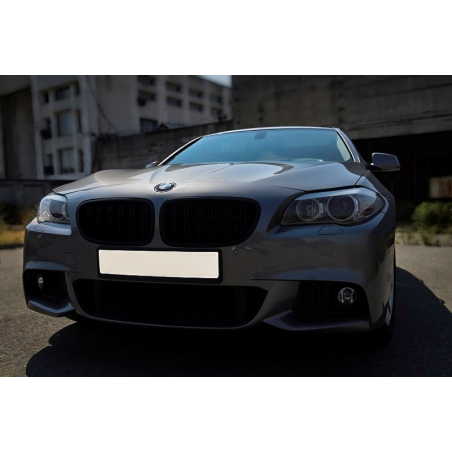 Central Grilles Kidney Grilles suitable for BMW F10 5 Series (2010-up) Double Stripe M Design Piano Black Central Grilles Kidney Grilles suitable for BMW F10 5 Series (2010-up) Double Stripe M Design Piano Black
