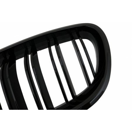Central Grilles Kidney Grilles suitable for BMW F10 5 Series (2010-up) Double Stripe M Design Piano Black Central Grilles Kidney Grilles suitable for BMW F10 5 Series (2010-up) Double Stripe M Design Piano Black