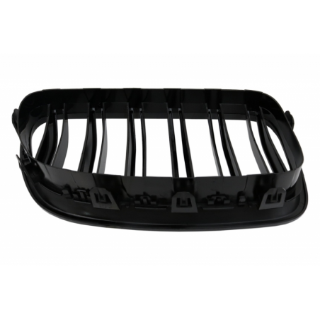 Central Grilles Kidney Grilles suitable for BMW F10 5 Series (2010-up) Double Stripe M Design Piano Black Central Grilles Kidney Grilles suitable for BMW F10 5 Series (2010-up) Double Stripe M Design Piano Black