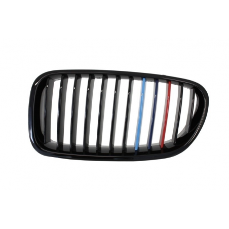 Front Grilles Kidney suitable for BMW 5 Series F10 F11 F18 Limo Touring (2010-up) Piano Black M-Power Design Front Grilles Kidney suitable for BMW 5 Series F10 F11 F18 Limo Touring (2010-up) Piano Black M-Power Design