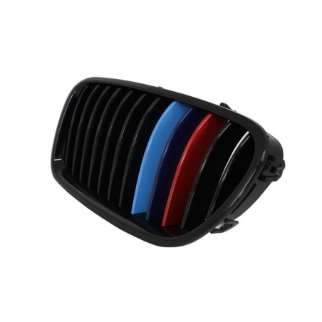 Front Grilles Kidney suitable for BMW 5 Series F10 F11 F18 Limo Touring (2010-up) Piano Black M-Power Design Front Grilles Kidney suitable for BMW 5 Series F10 F11 F18 Limo Touring (2010-up) Piano Black M-Power Design