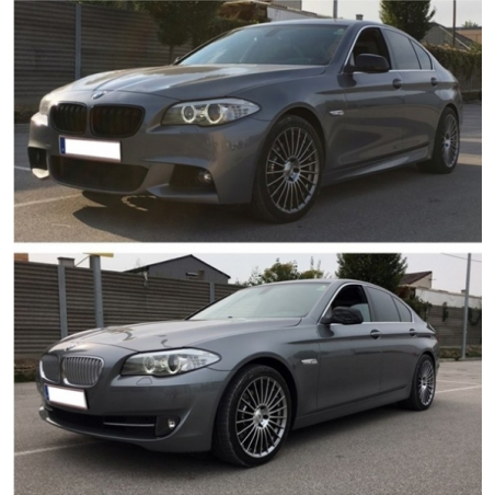 Front Bumper suitable for BMW F10 F11 5 Series (2011-up) M-Technik Design Without Fog Lamps