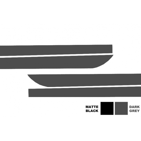 Side Decals Sticker Vinyl suitable for BMW F10 F11 5 Series (2011-Up) M-Performance Design Dark Grey Side Decals Sticker Vinyl suitable for BMW F10 F11 5 Series (2011-Up) M-Performance Design Dark Grey