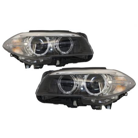 Headlights Full LED Bi-Xenon Angel Eyes suitable for BMW 5 Series F10/F11 (2011-2013) LCI Facelift Look Headlights Full LED Bi-Xenon Angel Eyes suitable for BMW 5 Series F10/F11 (2011-2013) LCI Facelift Look