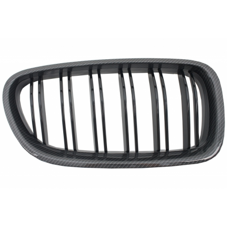 Central Grilles Kidney Carbon suitable for BMW 5 Series F10 F11 (2010-up) Double Piano Black Stripe M Design Central Grilles Kidney Carbon suitable for BMW 5 Series F10 F11 (2010-up) Double Piano Black Stripe M Design