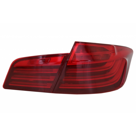 LED Taillights M Performance suitable for BMW 5 Series F10 (2011-2017) RED White Line LCI Design LED Taillights M Performance suitable for BMW 5 Series F10 (2011-2017) RED White Line LCI Design