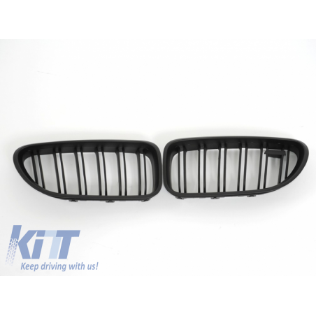 Front Grille suitable for BMW 6 Series F12-F13 Convertible-Coupe 2012-Up M6 Design Matte Black