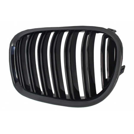 Central Grilles Kidney Grilles suitable for BMW F01 7 Series 2008-up Double Stripe M Design Piano Black Central Grilles Kidney Grilles suitable for BMW F01 7 Series 2008-up Double Stripe M Design Piano Black