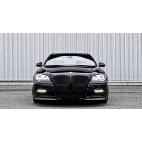 Central Grilles Kidney Grilles suitable for BMW F01 7 Series 2008-up Double Stripe M Design Piano Black Central Grilles Kidney Grilles suitable for BMW F01 7 Series 2008-up Double Stripe M Design Piano Black