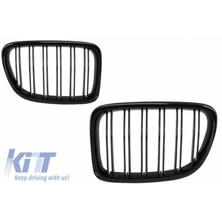 Suitable for BMW X1 E84 (2009-2014) Central Grilles Kidney Grilles Piano Black Double Stripe Design Suitable for BMW X1 E84 (2009-2014) Central Grilles Kidney Grilles Piano Black Double Stripe Design