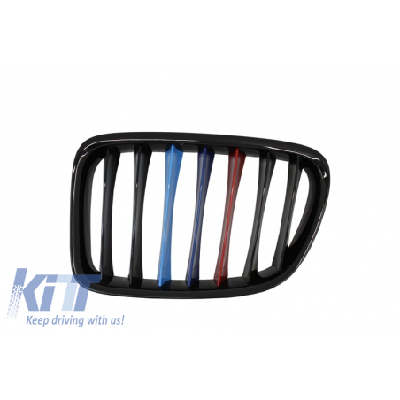 Suitable for BMW X1 E84 (2009-2014) Central Grilles Kidney Grilles Piano Black M-Power 3 Color Design Suitable for BMW X1 E84 (2009-2014) Central Grilles Kidney Grilles Piano Black M-Power 3 Color Design