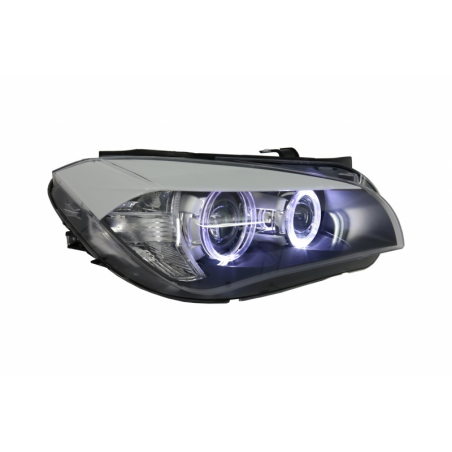 LED Angel Eyes Headlights suitable for BMW X1 E84 (2009-2013) Xenon Look LED Angel Eyes Headlights suitable for BMW X1 E84 (2009-2013) Xenon Look
