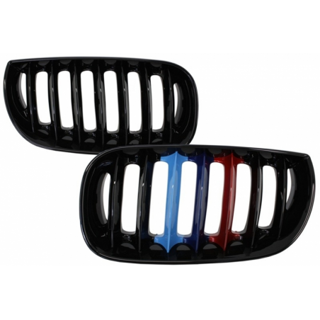 Central Grilles Kidney Grilles suitable for BMW X3 E83 (2004-2007) M-Power Design Piano Black Central Grilles Kidney Grilles suitable for BMW X3 E83 (2004-2007) M-Power Design Piano Black