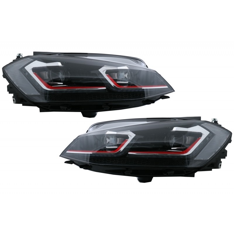 Phares look Gti avec clignotant dynamique pour VW Golf 7.5