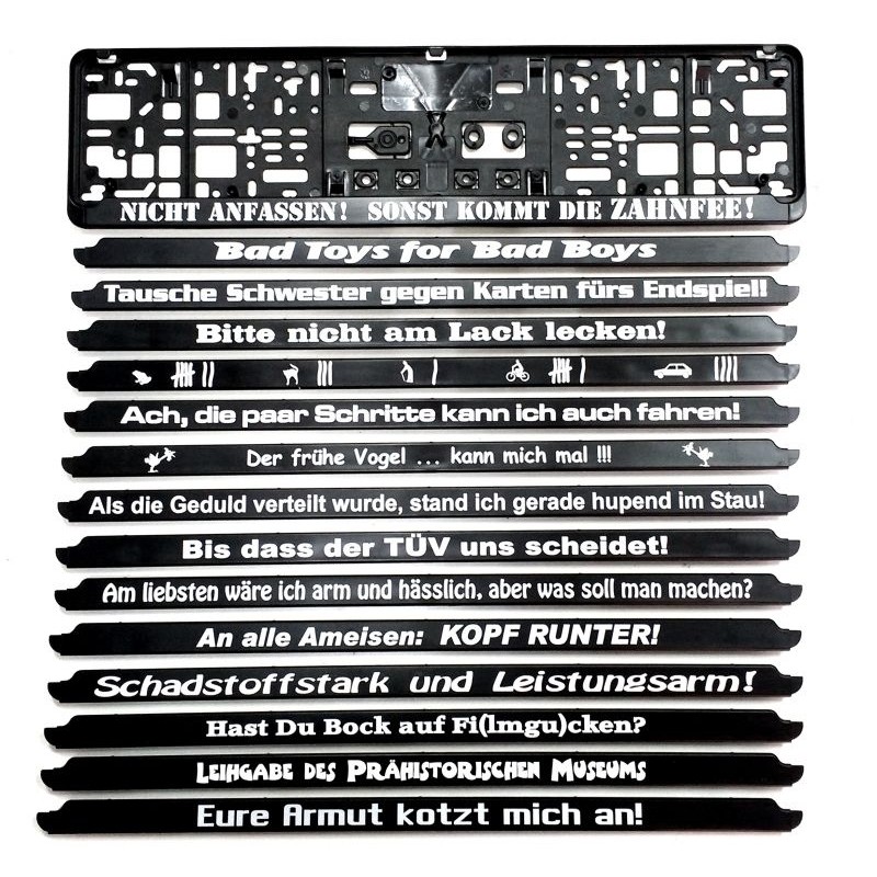Support de plaque Allemande personnalisé (x2) Support de plaque Allemande personnalisé (x2)