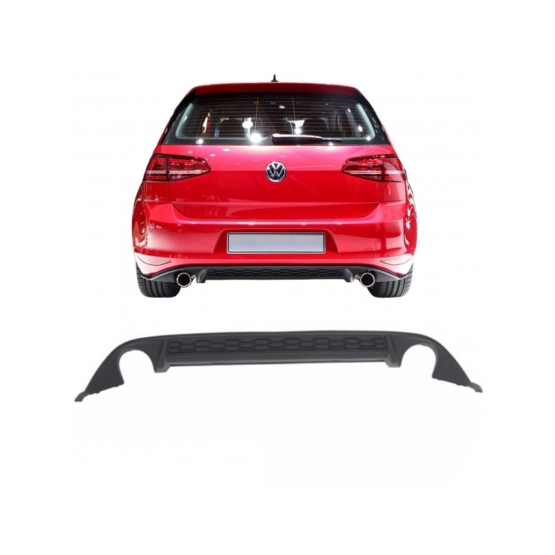 Rear Bumper Diffuser suitable for VW Golf 7 VII (2013-2016) GTI Design