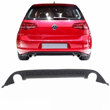 Rear Bumper Diffuser suitable for VW Golf 7 VII (2013-2016) GTI Design