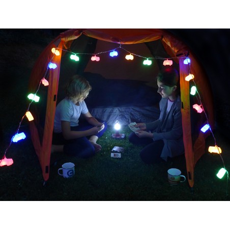  Guirlande Multicolore VW T1 Combi 3D Feux de chaîne 3m, 20 x LED