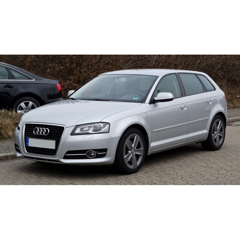 Kit grilles parechoc Sline A3 Noir brillant / Chrome Gauche et Droite