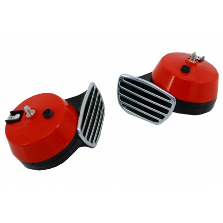 Set of Two Auto Horns High and Low tone 12V