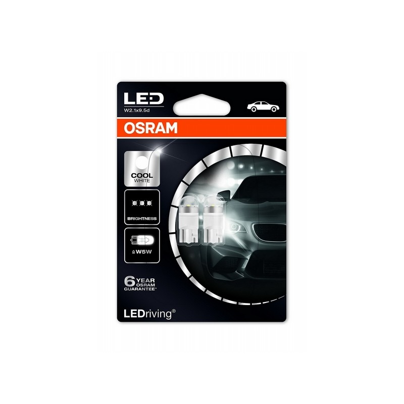 AMPOULE LEDs PREMIUM W5W 6000K 