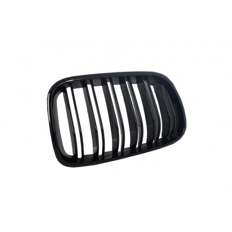 Central Kidney Grilles suitable for BMW X3 F25 (2011-2014) Double Stripe M Design Piano Black Central Kidney Grilles suitable for BMW X3 F25 (2011-2014) Double Stripe M Design Piano Black
