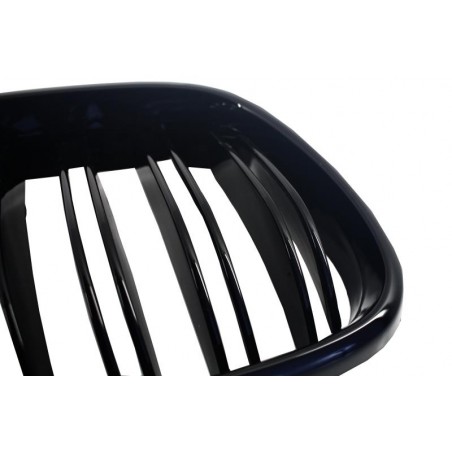 Central Kidney Grilles suitable for BMW X3 F25 (2011-2014) Double Stripe M Design Piano Black Central Kidney Grilles suitable for BMW X3 F25 (2011-2014) Double Stripe M Design Piano Black
