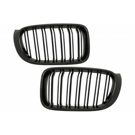 Central Kidney Grilles suitable for BMW X3 F25 LCI (2014-2017) X4 F26 Double Stripe M Design Piano Black Central Kidney Grilles suitable for BMW X3 F25 LCI (2014-2017) X4 F26 Double Stripe M Design Piano Black