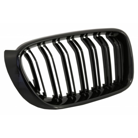 Central Kidney Grilles suitable for BMW X3 F25 LCI (2014-2017) X4 F26 Double Stripe M Design Piano Black Central Kidney Grilles suitable for BMW X3 F25 LCI (2014-2017) X4 F26 Double Stripe M Design Piano Black