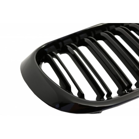 Central Kidney Grilles suitable for BMW X3 F25 LCI (2014-2017) X4 F26 Double Stripe M Design Piano Black Central Kidney Grilles suitable for BMW X3 F25 LCI (2014-2017) X4 F26 Double Stripe M Design Piano Black