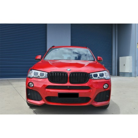 Central Kidney Grilles suitable for BMW X3 F25 LCI (2014-2017) X4 F26 Double Stripe M Design Piano Black Central Kidney Grilles suitable for BMW X3 F25 LCI (2014-2017) X4 F26 Double Stripe M Design Piano Black