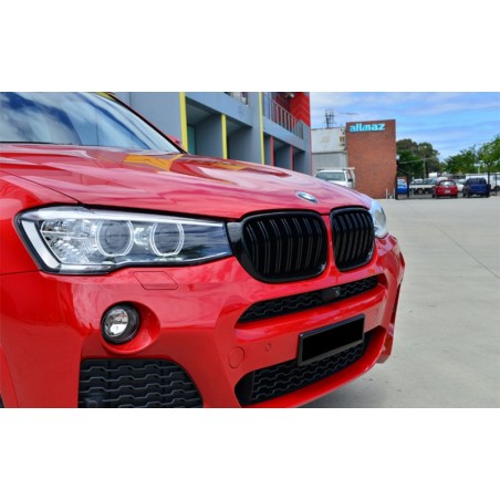 Central Kidney Grilles suitable for BMW X3 F25 LCI (2014-2017) X4 F26 Double Stripe M Design Piano Black Central Kidney Grilles suitable for BMW X3 F25 LCI (2014-2017) X4 F26 Double Stripe M Design Piano Black