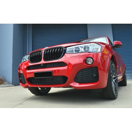 Central Kidney Grilles suitable for BMW X3 F25 LCI (2014-2017) X4 F26 Double Stripe M Design Piano Black Central Kidney Grilles suitable for BMW X3 F25 LCI (2014-2017) X4 F26 Double Stripe M Design Piano Black
