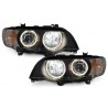 headlights suitable for BMW X5 99-03 E53_HID_2 halo rims_black headlights suitable for BMW X5 99-03 E53_HID_2 halo rims_black