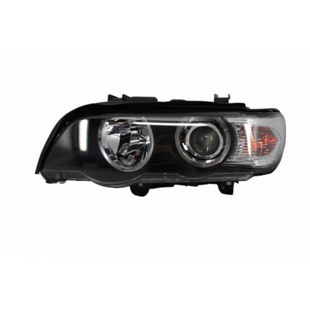 Angel Eyes Headlights suitable for BMW X5 E53 (1999-2003) Facelift Black Edition Angel Eyes Headlights suitable for BMW X5 E53 (1999-2003) Facelift Black Edition