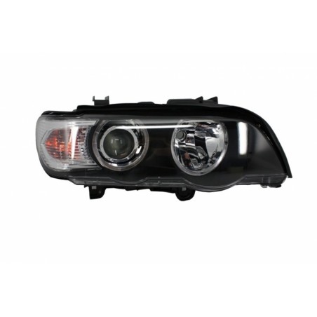 Angel Eyes Headlights suitable for BMW X5 E53 (1999-2003) Facelift Black Edition Angel Eyes Headlights suitable for BMW X5 E53 (1999-2003) Facelift Black Edition