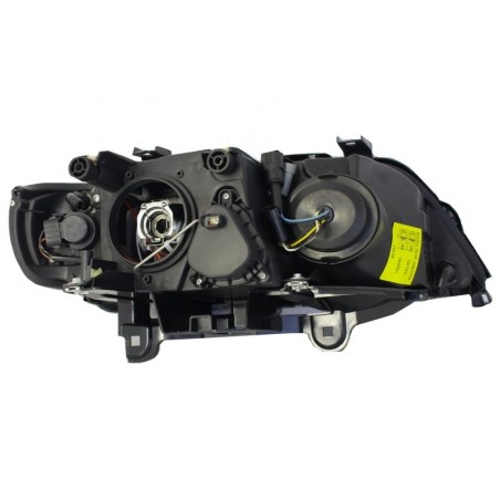 Headlights Replacement suitable for BMW X5 E53 Facelift (2004-2006) 2 Halo Rims Black Left Side Headlights Replacement suitable for BMW X5 E53 Facelift (2004-2006) 2 Halo Rims Black Left Side