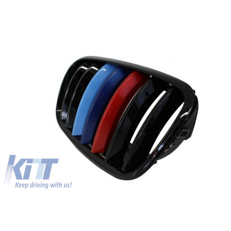 Front Grilles Kidney Grilles suitable for BMW X5/X6 E70/E71 (2007-2015) M-Power 3 Color Design