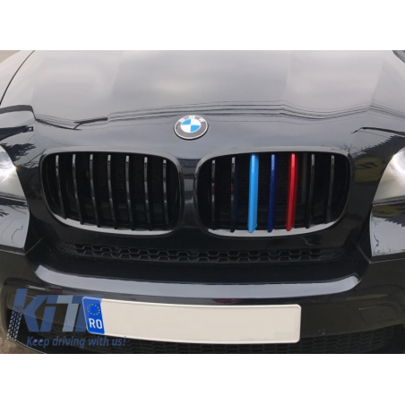 Front Grilles Kidney Grilles suitable for BMW X5/X6 E70/E71 (2007-2015) M-Power 3 Color Design